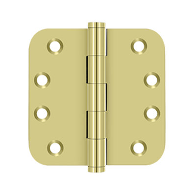 Deltana DSB4R5B19 4" x 4" x 5/8" Radius Hinges, Ball Bearing in Paint Black Pair