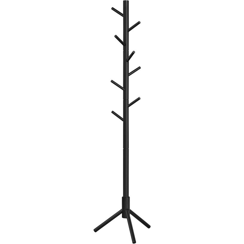 Freestanding 8 - Hook Coat Rack, Black