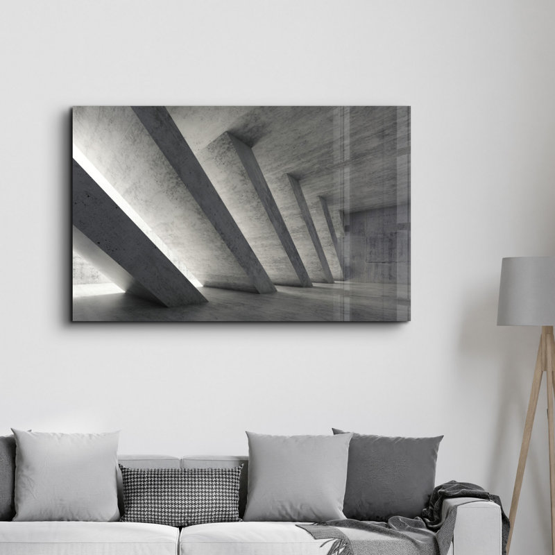Élégante peinture murale en verre trempé de 13,8 po x 21,7 po | 100% verre trempé, épaisseur: 0,16 pouce | Imprimé UV pour des couleurs éclatantes | Parfait pour la décoration intérieure, le salon et les espaces de bureau