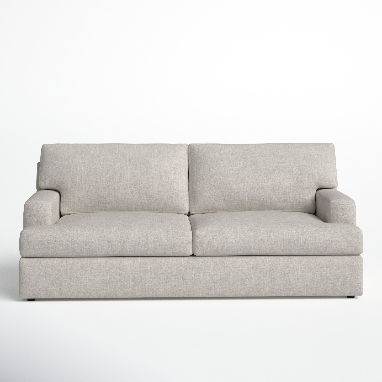 Cleo 84" Velvet Sofa Bed, Turbo Ash Basketweave
