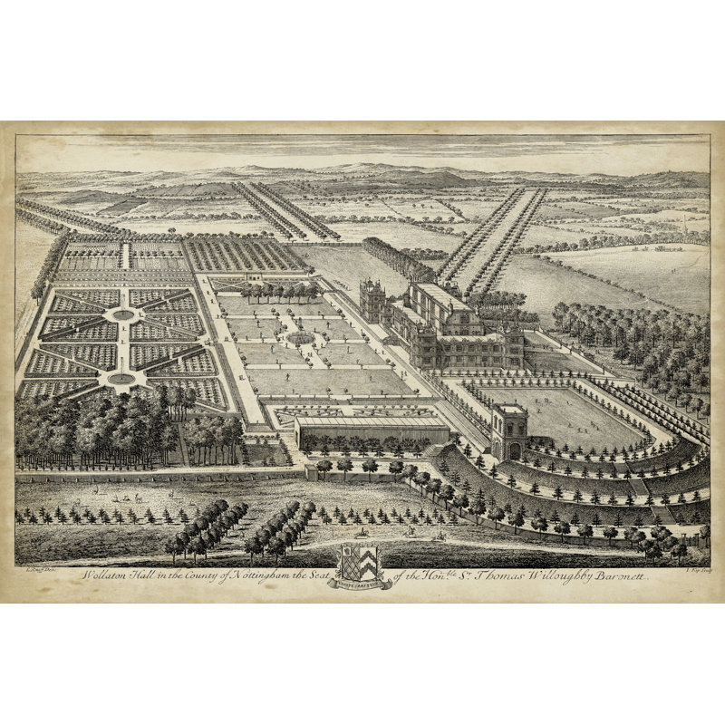 Wollaton Hall - Wrapped Canvas Print, 30cm H x 46cm W x 3.8cm D