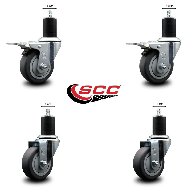 Ensemble de roulettes extensibles en caoutchouc Thermoplastic