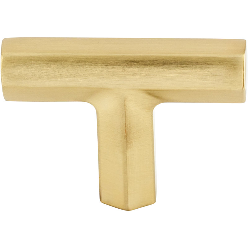 Lydia 1 3/4" Length Geometric Knob, Honey Bronze