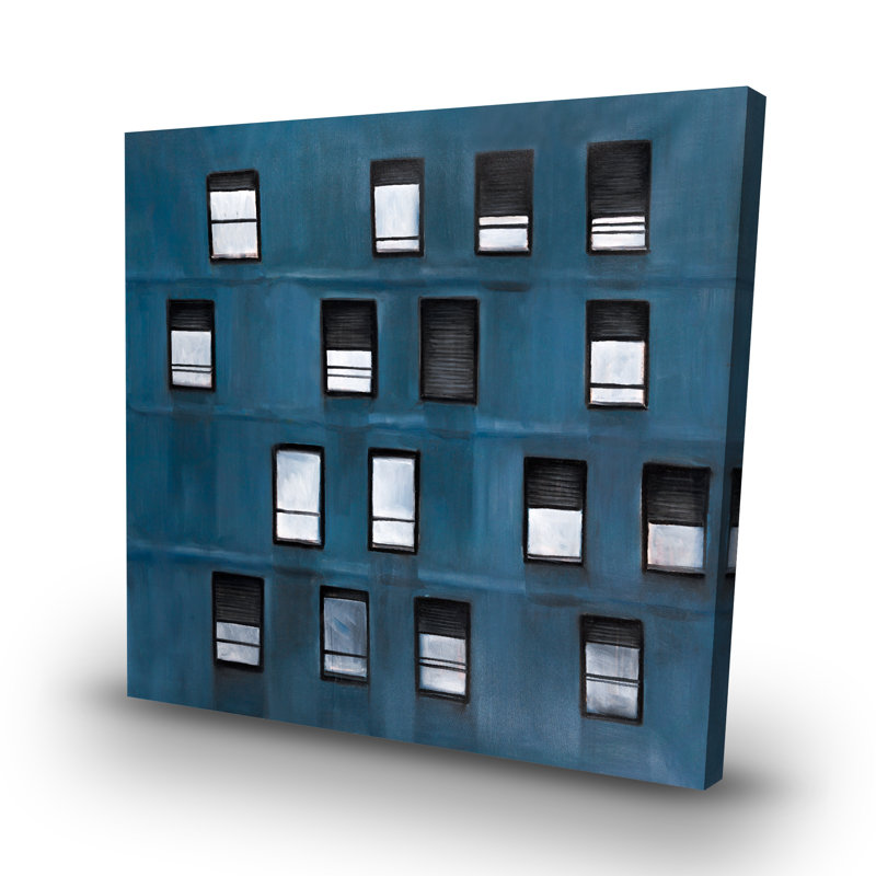 Urban building - 32"x32" art on canvas