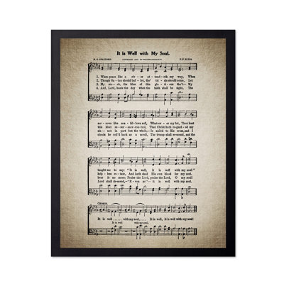 It Is Well With My Soul Hymnal Sheet No2