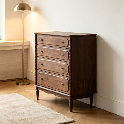 Rounded Off Metal Accent Chest