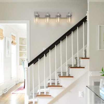 Bathroom Vanity Light with Glass Shade