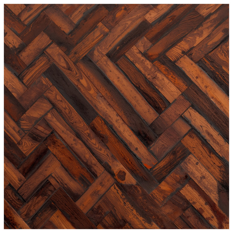 Édredon en bois Parquet, Grand lit