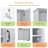 Bathroom Storage Cabinet With Doors And Drawers, Tilt-Out Laundry Hamper, Multiple Storage Space, Freestanding Style, Open Shelve, Adjustable Shelf, Gray-439931250