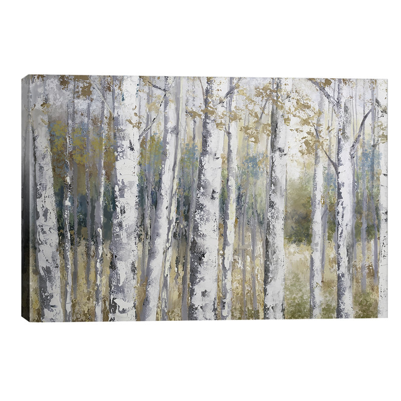 Hidden Birch by Nan - Wrapped Canvas Painting, 66.04 cm H x 45.72 cm W x 1.91 cm D