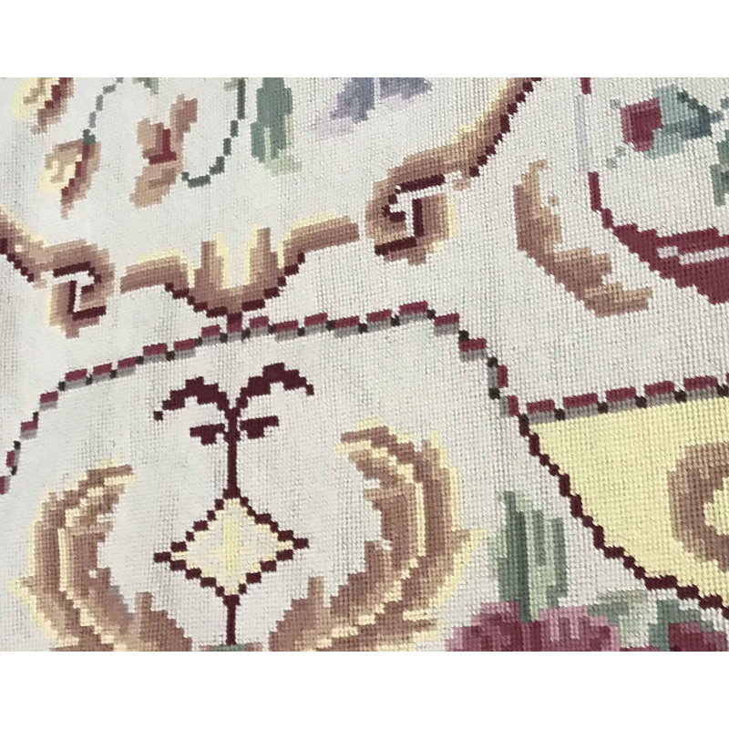 Hand-Knotted High-Quality Beige Area Rug