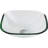 ANZZI Cadenza 16.5'' White Tempered Glass Circular Bathroom Sink