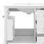 Meuble-lavabo de 30 po avec lavabo simple, armoire de salle de bain moderne avec une porte et une tablette à fermeture douce et trois tiroirs-128646960