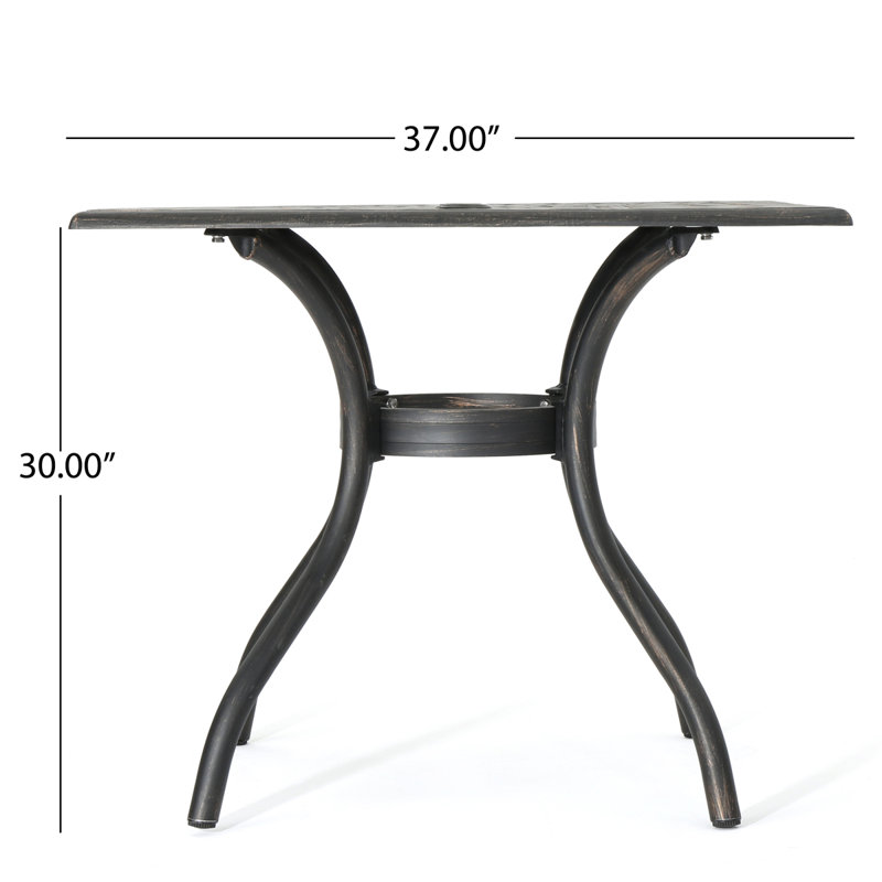 TABLE CARRÉE AUSTIN 37 "
