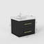 Ensemble de meuble-lavabo mural 24 po avec lavabo-706284606