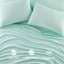 Ensemble de draps 4 pièces, 100% molleton, douillet, ultra doux, boulochage, lavable à la machine, avec drap plat, 2 taies d'oreiller ajustées et douillettes