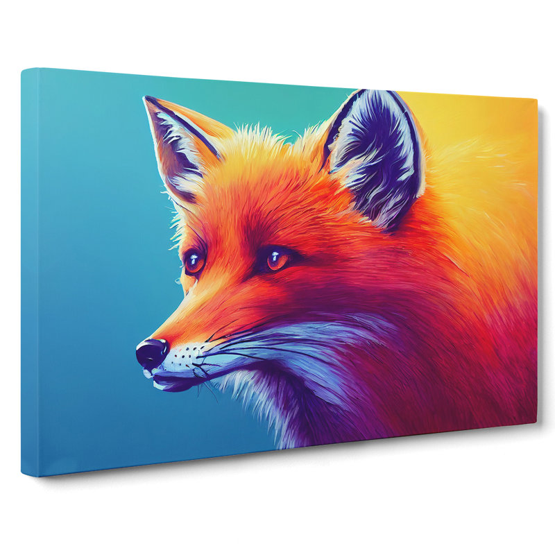 Fox Art Vol.3 - Wrapped Canvas, 35cm H x 50cm W x 3cm D