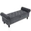 Velvet Upholstered Storage Bench-608323936