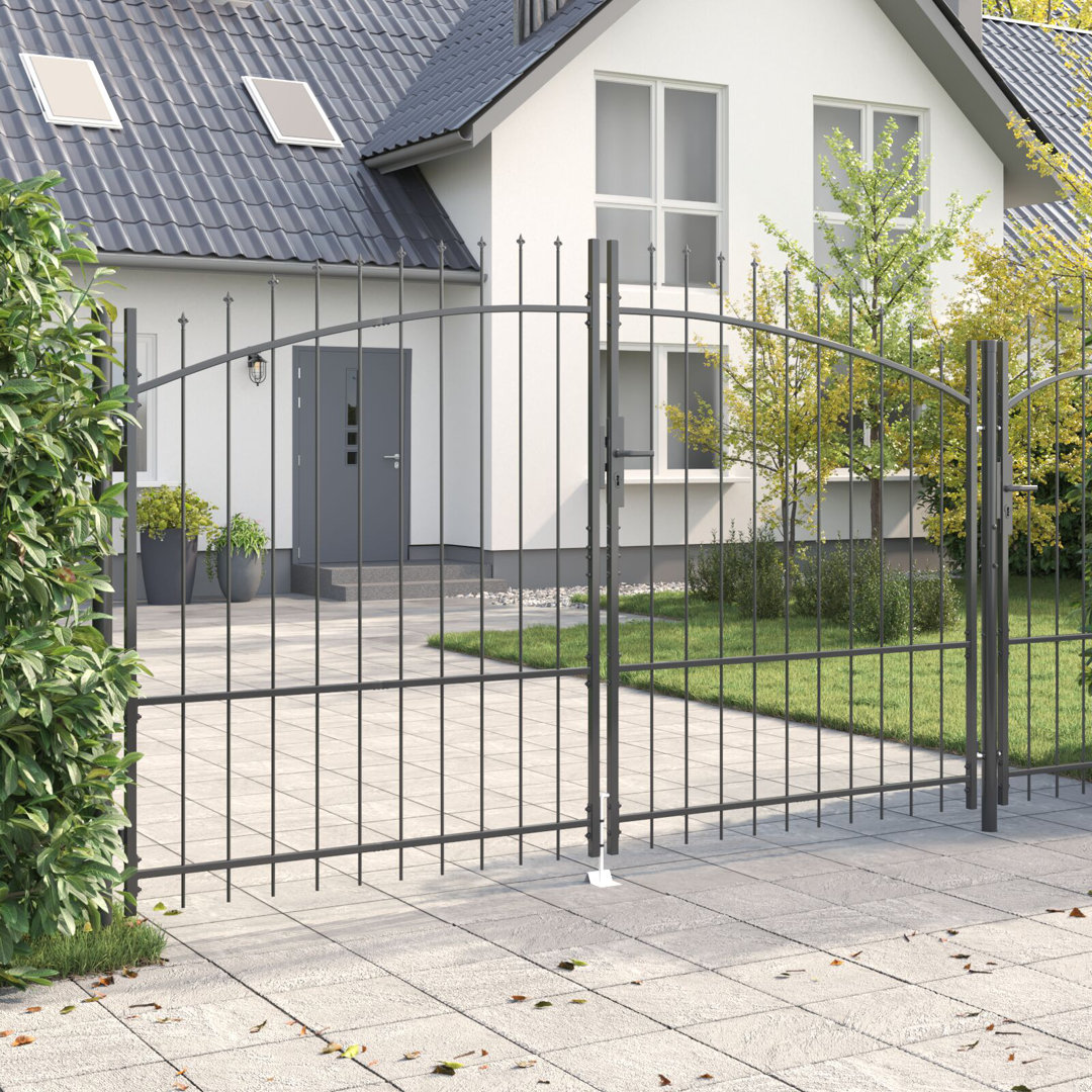 175cm H x 300cm W Powder-Coated Steel Gate