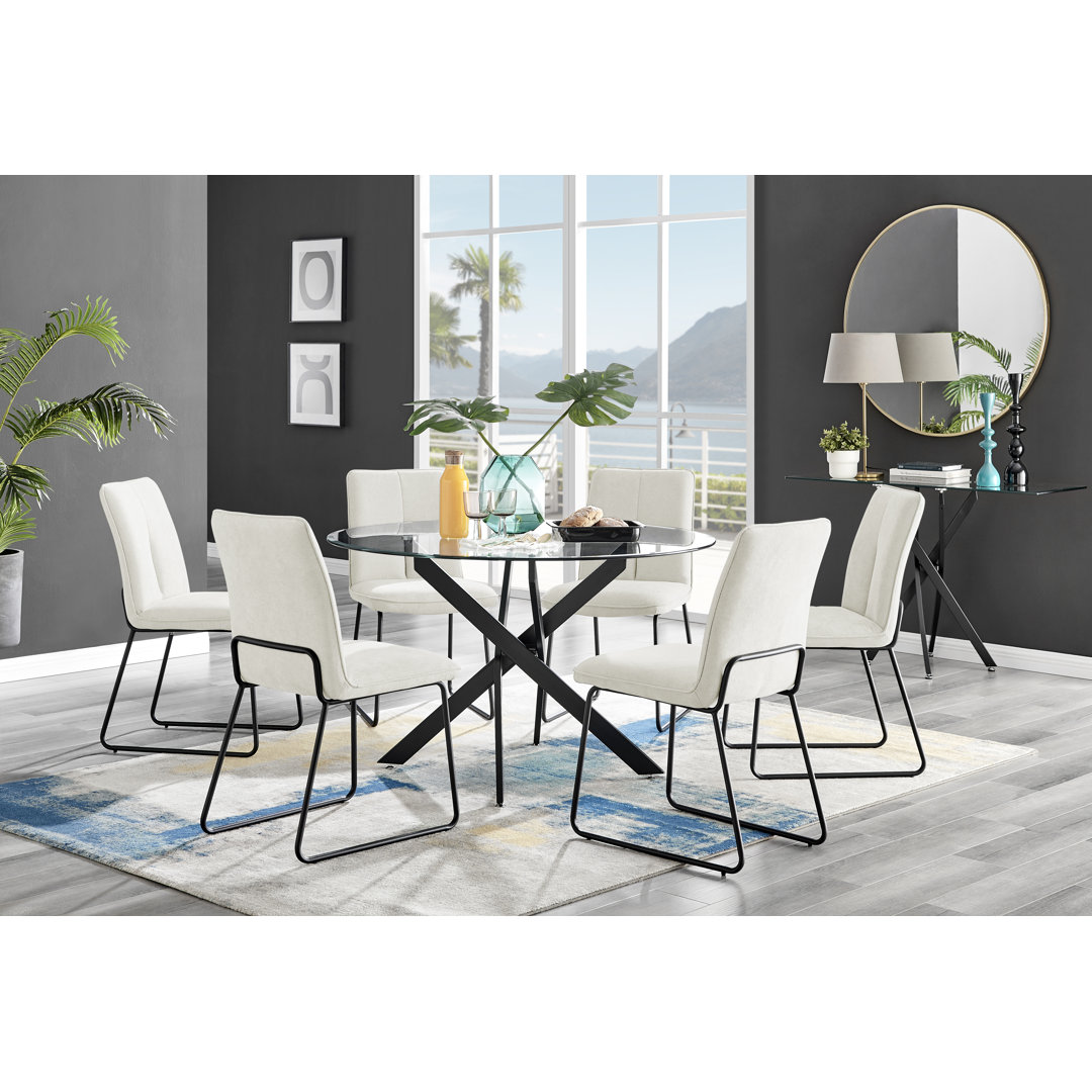 6 - Person Glass Dining Set