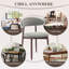 Upholstered Solid Wood Dining Chair, Curved Ergonomic Backrest, Modern Side Chair for Dining Room-1206600232