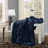 Donna Sharp Olive Chenille Knit Woven Throw-1541640234