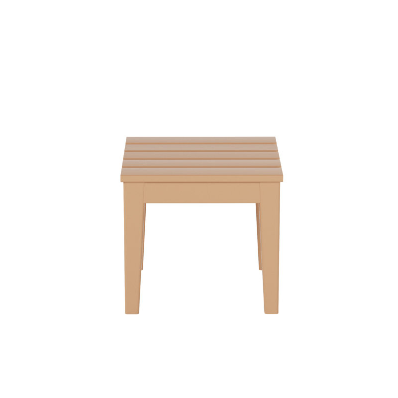 Table d'appoint en plastique Joubert, Teck