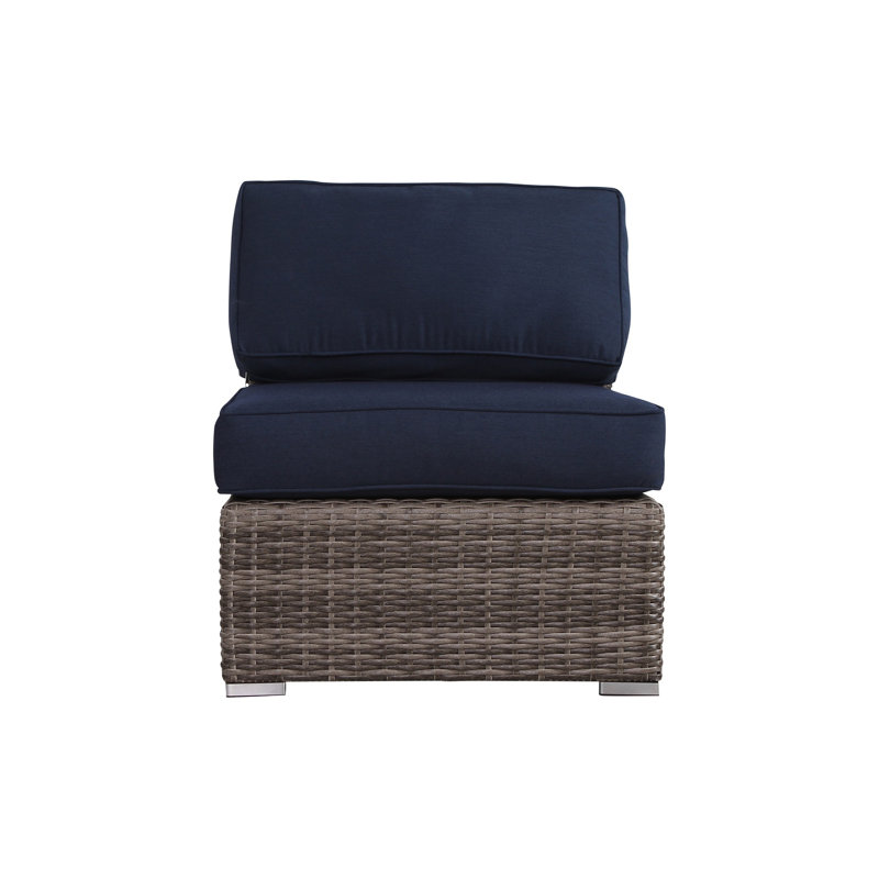 Chaise de patio Minnesota entièrement assemblée avec coussins Sunbrella