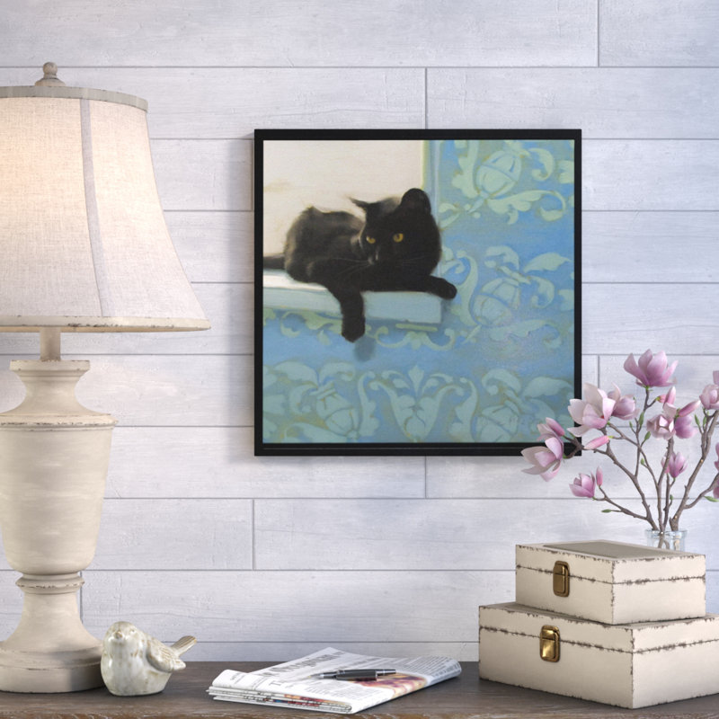 «Window Seat», reproduction sur toile tendue, H 14 po x l 14 po x P 2 po, Cadre noir