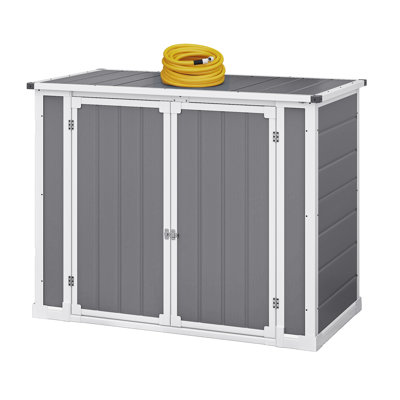 Remise de rangement horizontale en résine de 4,7 pi x P 3,7 pi