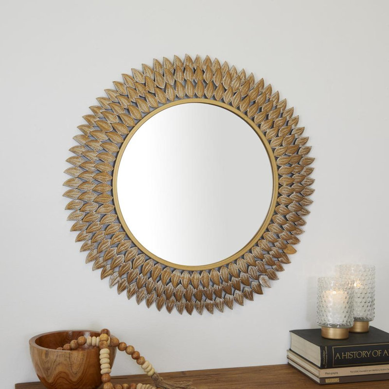 Lilah-May Metal Circle Wall Mirror