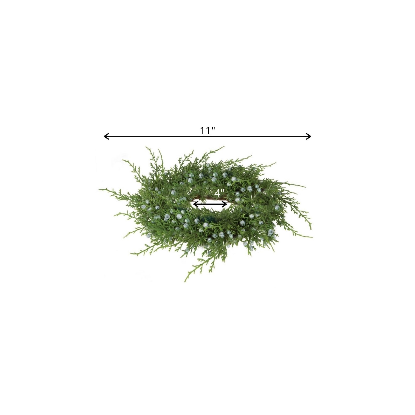 11" Artificial Ellerby Juniper Pine Wreath