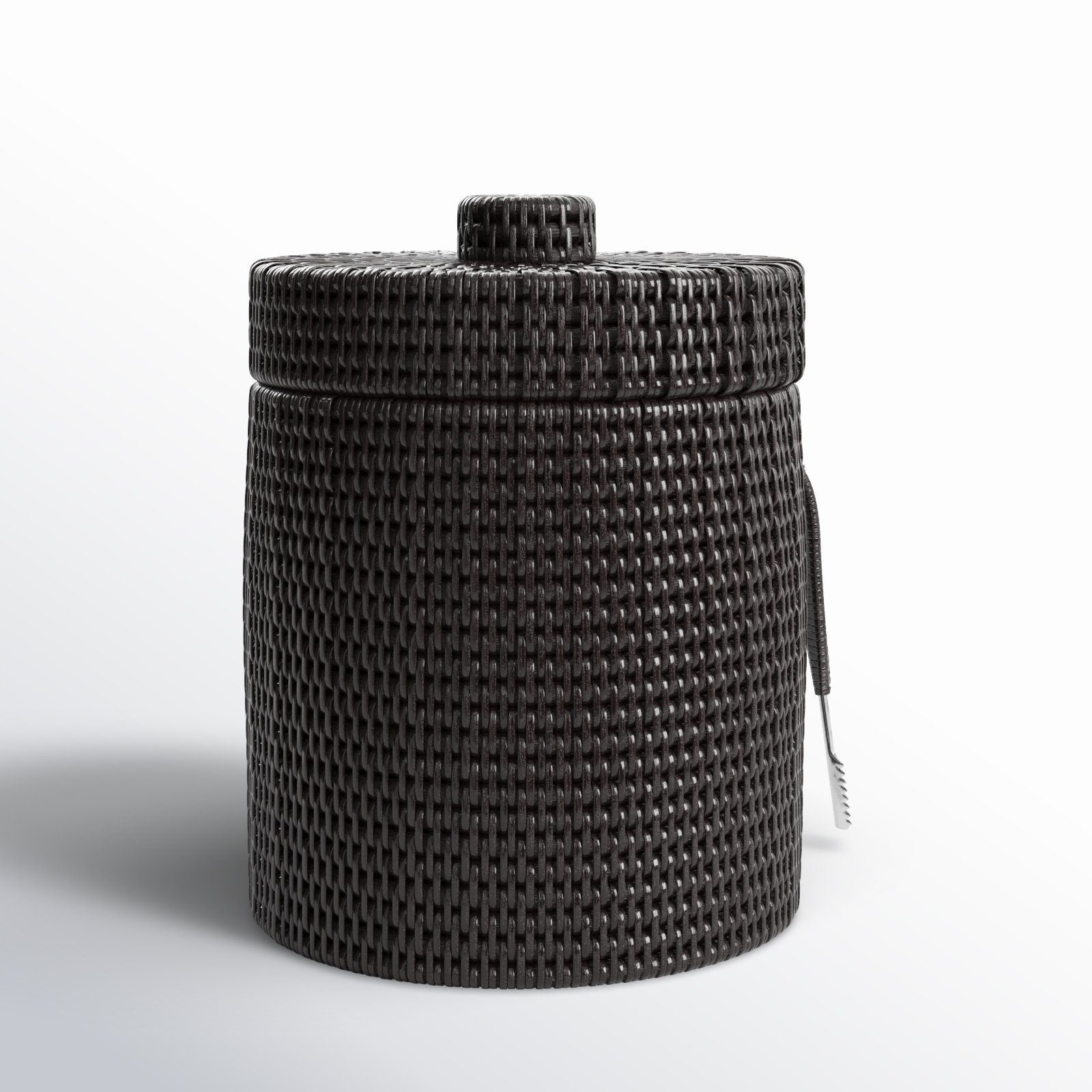 Wynwood Ice Bucket, 9" H x 9" W x 9" D, Tudor Black