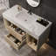 Meuble-lavabo flottant avec lavabo en céramique
