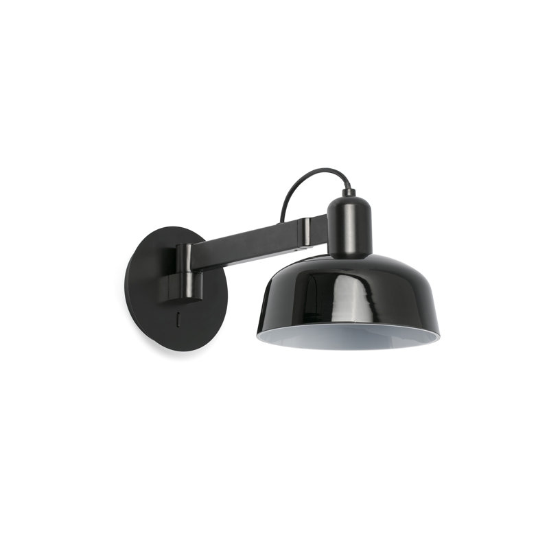 Tatawin Wall Lamp, Gloss Black