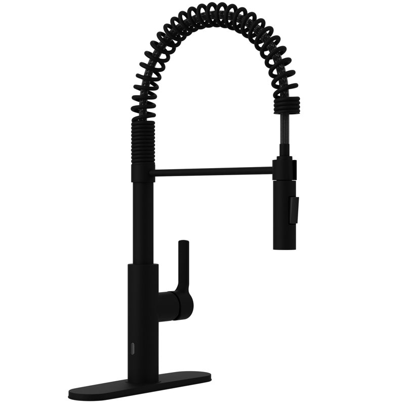 ANZZI Pull Down Touchless Kitchen Faucet, Matte Black