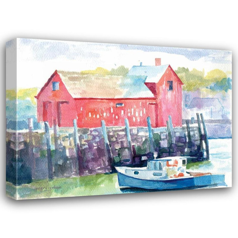 August Grove® Gorham, Gregory Gallery Wrapped Canvas Art Titled: Cape Ann, 28" H x 36" W