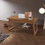 Bureau de direction 55 "Mid-Century noyer brun avec tiroir - Solution de bureau à domicile de qualité supérieure
