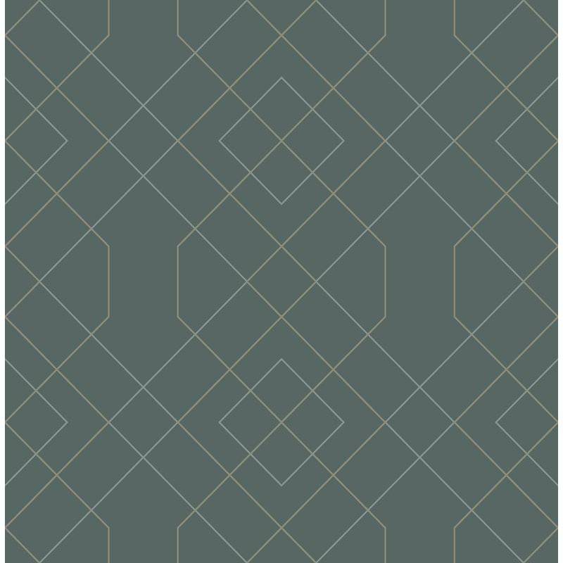 Geometric Roll, Teal