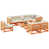 Coussin beige / structure brune est en rupture de stock