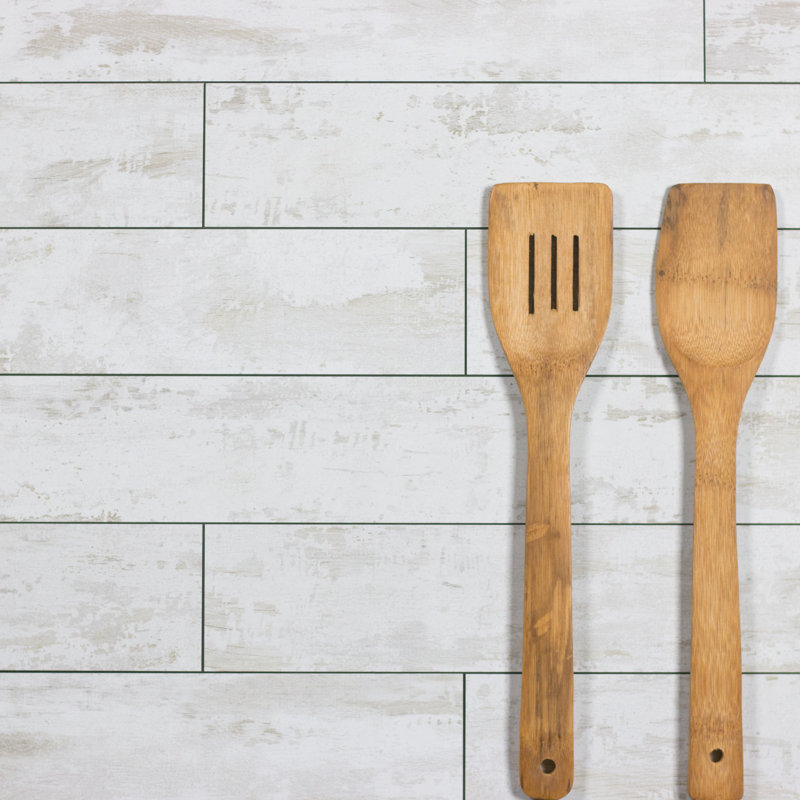 Nature 3 in. x 16 in. Wood Look Glass Straight Edge Plank Subway Decorative Kitchen & Bathroom Wall Tile