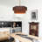 4-Light Dimmable Drum Chandelier
