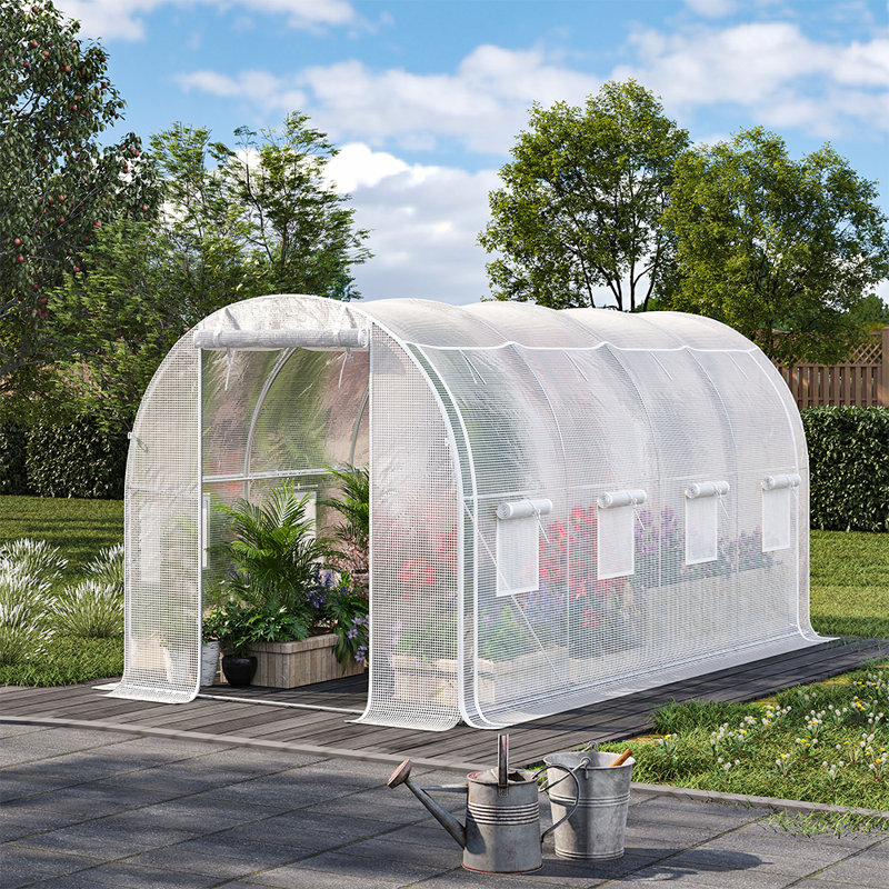 Ausie Hobby Greenhouse, 13' W x 9' D, White