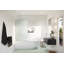 Gaia 34 in. x 58.25 in. Frameless Fluted Single Fixed Bath Panel-1149057319