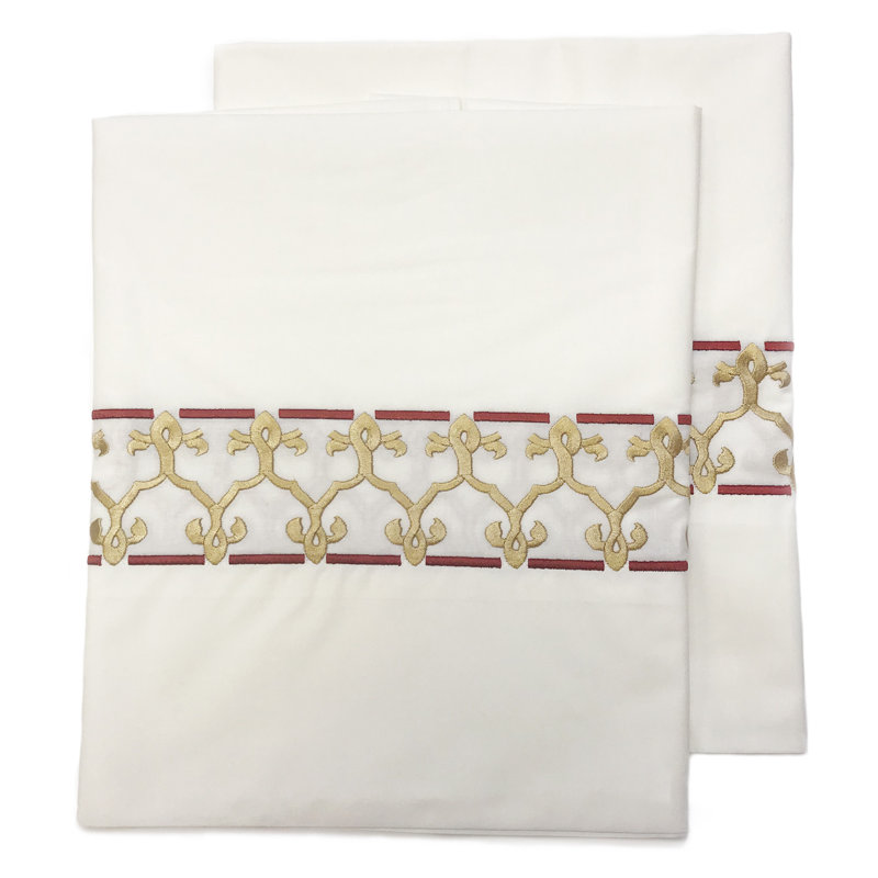 Marrakesh 275 Thread Count 100% Cotton Percale Pillowcase, King