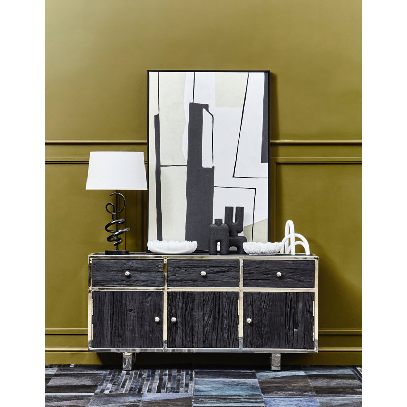 150cm Sideboard, Black