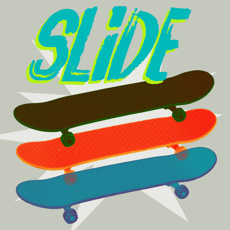 Art sur toile sk8r ii Sieber, Cadre flottant noir, H 36 po x l 36 po x P 1,75po