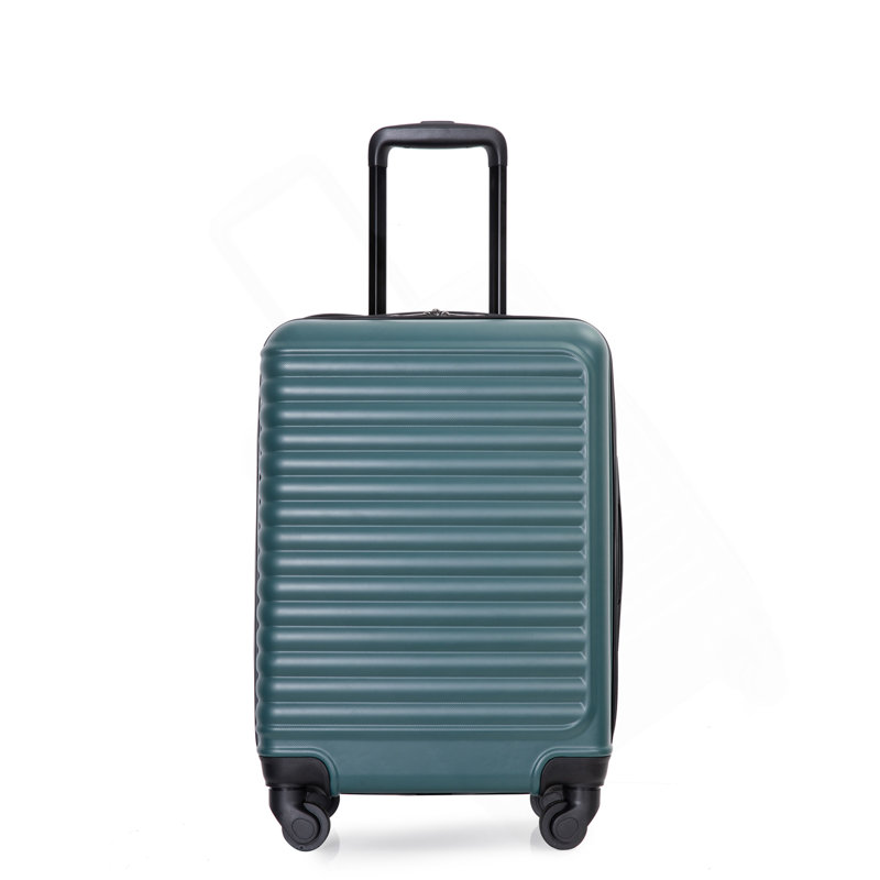 Valise légère 20 ", roues pivotantes, vert
