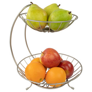 Orren Ellis 3 Tiers Fruit Basket Bowl Vegetables Storage Holder Stand  Kitchen Organizer & Reviews
