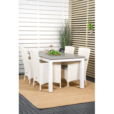 Jayesh 4 - Person Patio Dining Set with Extendable Rectangular Table